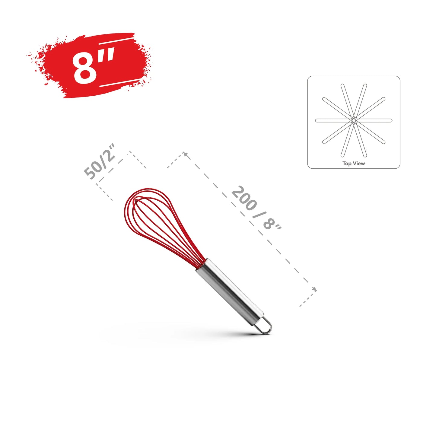 Whisk Stainless Steel 304 18/8 Wire Beater