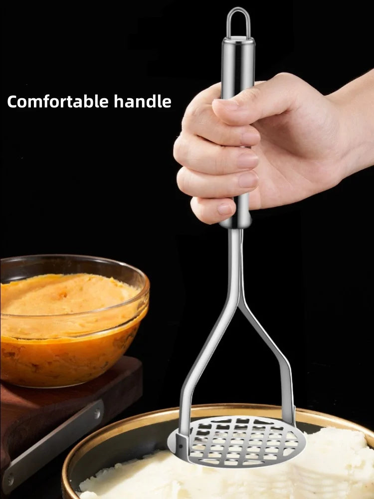 Kitchen Gadget Creative Mud Press Masher Puree Juice Maker Stainless Steel Potatoes Crusher Pusher Fruit Tools Cocina Cozinha