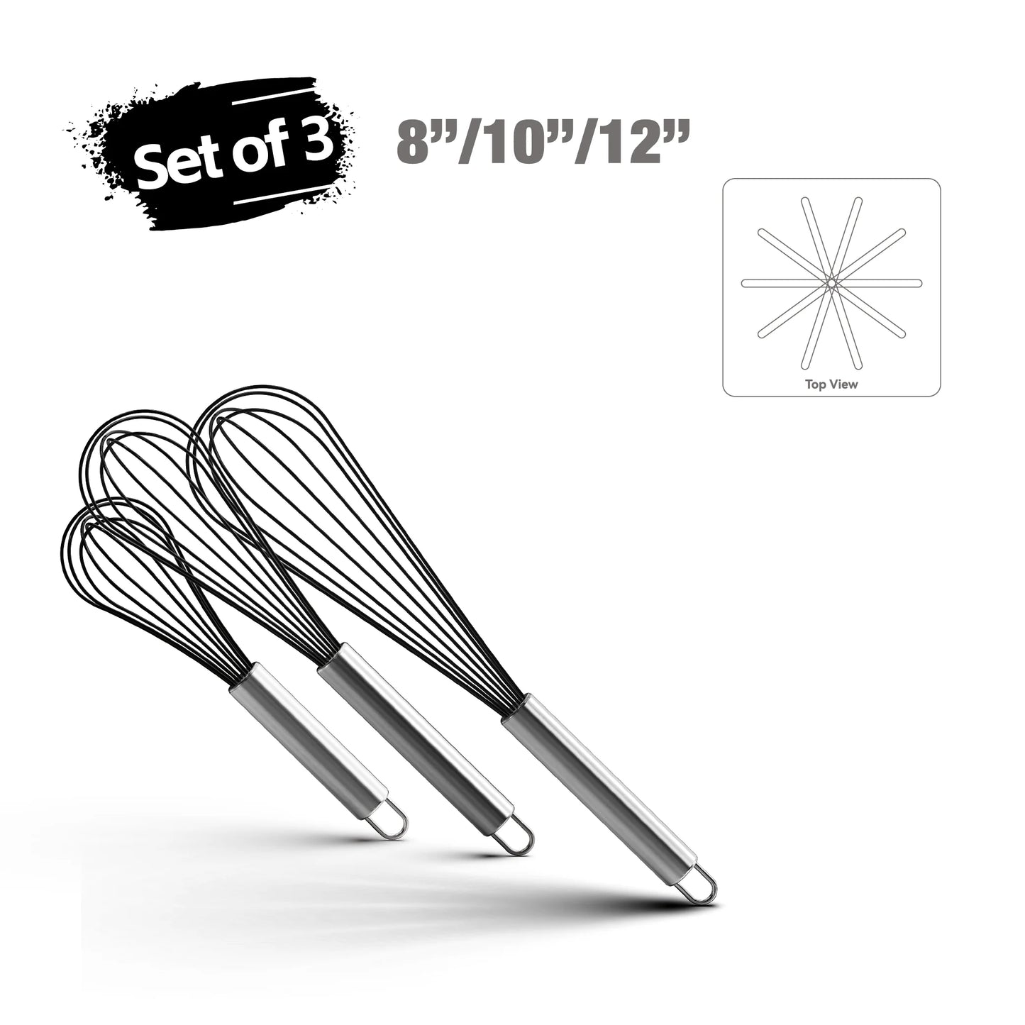 Whisk Stainless Steel 304 18/8 Wire Beater