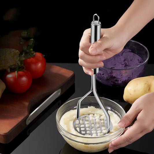 Kitchen Gadget Creative Mud Press Masher Puree Juice Maker Stainless Steel Potatoes Crusher Pusher Fruit Tools Cocina Cozinha