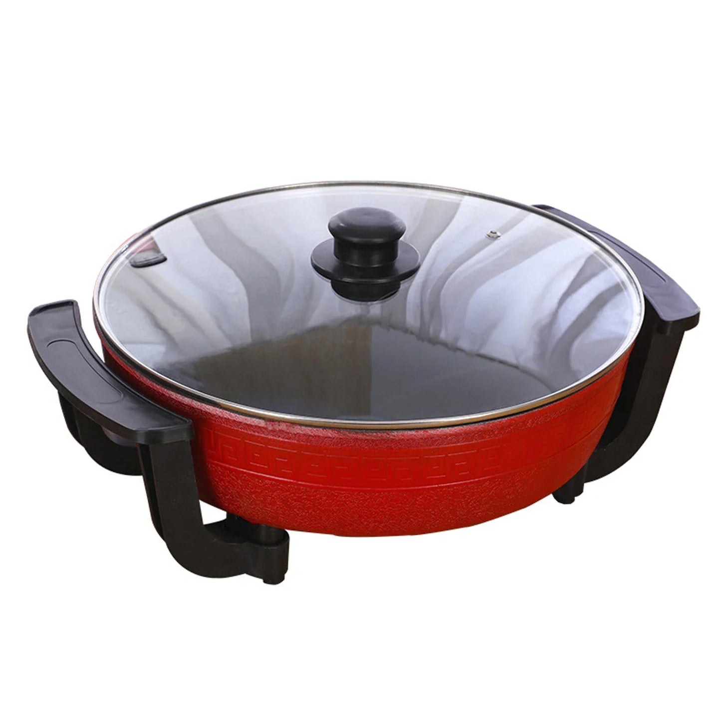 1360W Hot Pot, Kitchen Electric Non Stick W/ Lid Cooking Pot, Yuanyang Hot 2-Flavour Pot Cooking Utensils