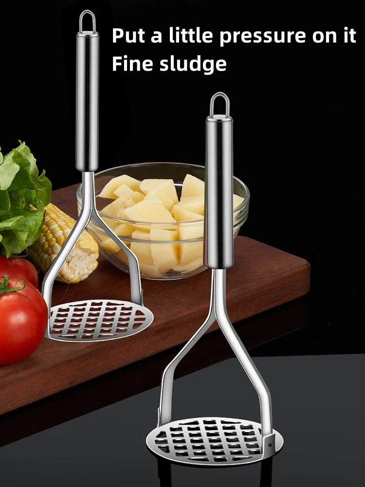 Kitchen Gadget Creative Mud Press Masher Puree Juice Maker Stainless Steel Potatoes Crusher Pusher Fruit Tools Cocina Cozinha