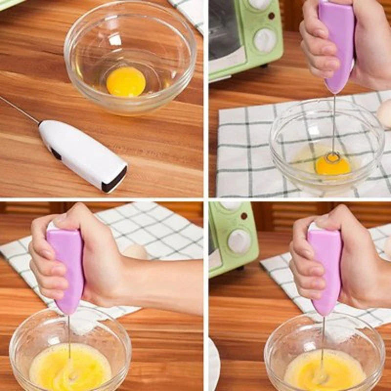 Electric Egg Beater Milk Drink Coffee Whisk Stirrer